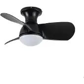 CristalRecord Plafondventilator Epona Mini Ø 64 cm zwart
