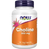 Now - Choline 300 mg Veg Capsules (100 Veg Capsules)