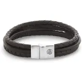 Rebel & Rose armband Full Metal Premium Combo 12mm Brown M0055