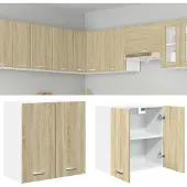 vidaXL Bovenkast Lyon 60x31x60 cm bewerkt hout sonoma eikenkleurig