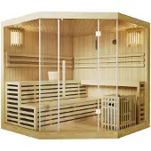 Artsauna Binnensauna Espoo200 Premium - Finse saunacabine - 200x200x200 cm