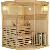 Artsauna Binnensauna Espoo 150 Premium - Finse saunacabine - 150 x 150 x 200 cm
