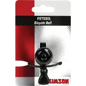 Simson Fietsbel ø23mm met rubber elastiek bevestiging - zwart