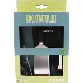Cozze BBQ Set 4-delig: Spatel, Tang, Grillborstel & Handschoen