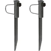 vidaXL Parasolstandaards met pennen 2 st 19x42 cm gegalvaniseerd staal