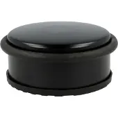 Westcott deurstopper - metaal/chroom met zwarte coating - 1200 gram - 100x40mm - AC-E19002