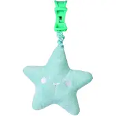 Saro hangfiguur met geluid Ster 21 cm polyester mintgroen