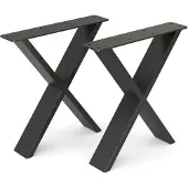 Vicco Tafelpoten – 40 x 42 cm X-vorm Zwart