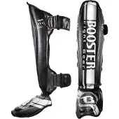 Booster Fight Gear - Scheenbeschermer - V3 - Zilver - Maat S