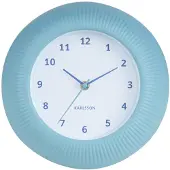 Karlsson Tender Rib Wandklok | Ø25cm | Misty blauw