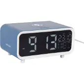 Karlsson Chunky LED Wekker | 17x8.6x11cm | Classic blauw