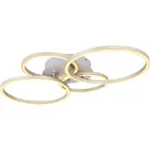 Globo Lighting Moderne plafondlamp nikkel metaal Kendy