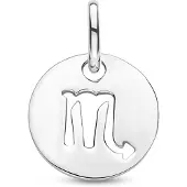 The Jewelry Collection Zilver Gerhodineerde Hanger sterrenbeeld maagd 1333700