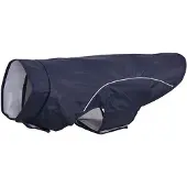 vidaXL Hondenregenjas met reflecterende strips polyester blauw 2XL