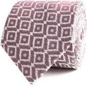 Tresanti | ENNIUS | Zijden stropdas ikat | Wine