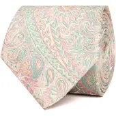 Tresanti | BILLI | Zijden stropdas paisley | Multi pastel