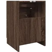 vidaXL Wastafelkast 40x37x59 cm bewerkt hout bruin eikenkleurig