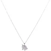 Heaven Eleven - meisje ketting unicorn - RVS zilver - 60cm