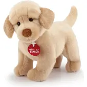 Trudi - Classic Knuffelhond Labrador Liam 25 cm - Handgemaakt in Italie - Zacht pluche - Knuffeldier voor jongens en meisjes - Bruin - 11x21x25 cm maat S