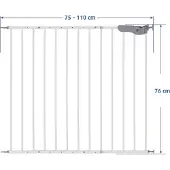 Reer S-gate traphek active lock 73/110 cm