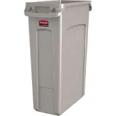 Rubbermaid Slim Jim afvalbak, 87 liter, beige