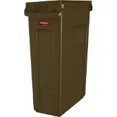 Rubbermaid Slim Jim afvalbak, 87 liter, bruin