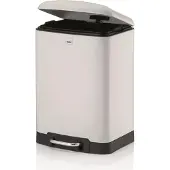 kela Prullenbak Davino Pedaal Silent Close 12L White