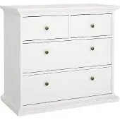 Ebuy24 Venetië - Ladekast - 2+2 laden - wit