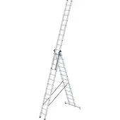 Munk multifunctionele ladder, 3-delig, nivello dwarsbalken, stabiel & duurzaam, 3x13 sporten