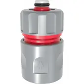 AWTOOLS AW61002 Snelkoppeling met Waterstop - 1/2 Inch - Slangkoppeling - ABS Kunststof - Voor Tuinslang - 5903678601201