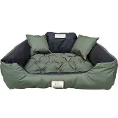 AIO Factory Hondenbed KINGDOG, 115x95 cm, gepersonaliseerd, waterdicht, groen