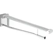 Keuco PLAN Care inklapbare steungreep, met toiletrolhouder, 700mm, 34903010737