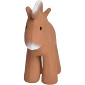 Tikiri Mijn Eerste Boerderijdiertje - Paard - Natuurlijk Rubber - Met Belletje - 12Cm - 0 Jaar