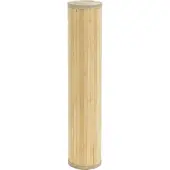 vidaXL Vloerkleed vierkant 100x100 cm bamboe lichtnaturel