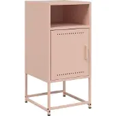 vidaXL Nachtkastjes 2 st 36x39x78 cm staal roze