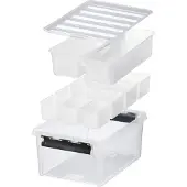 Orthex Opbergbox SmartStore Classic 15 + Vakverdeler Black