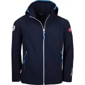 TROLLKIDS - Kid's Kvalvika Jacket - Softshelljack 140, blauw