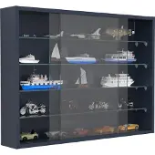 VCM Holz Glas Hängevitrine Wandvitrine Sammel Deko Sammler Vitrine Drivalo L