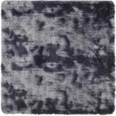 vidaXL Hoogpolig vloerkleed NAVARRA 200x200 cm polyester donkergrijs