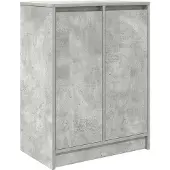 vidaXL Schoenenkast 57x34x76 cm bewerkt hout betongrijs