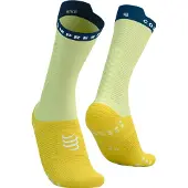 Compressport Pro Racing v4.0 Fietssokken Geel/Groen/Blauw || Maat: 35-38