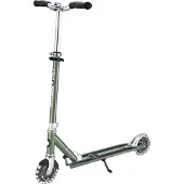 Globber Kinderstep - Flow - Groen/chrome - Lichtgevende wielen - Vouwbaar - Vanaf 5 jaar