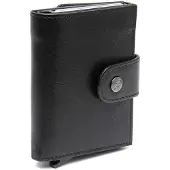 The Chesterfield Brand Leer portemonnee Lesina Wallet Black zwart