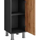 Vicco Midikast Fynn Antraciet/gouden eik 30 x 95 cm, Model 54351