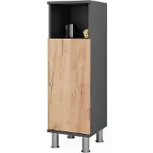 Vicco Fynn Midikast – 30 x 95 cm Antraciet/gouden eik