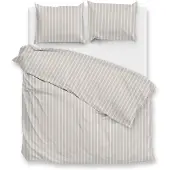 Zohome Zo Home Dekbedovertrek Righe di Percalle - light taupe 260x200/220cm