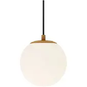LUCANDE Glazen hanglamp Bidolo, dimbaar, messing / goud, Badkamer, Glas, hanglamp