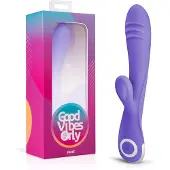 Huismerk Good Vibes Only Fane Rabbit Vibrator - Paars