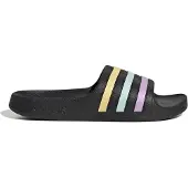 Adidas Strand-/badschoen 'ADILETTE AQUA' geel / mintgroen / rosa / zwart