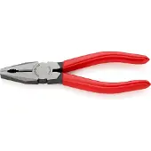 Knipex Kombitang | Kunststof bekleed | Zwart geatramenteerd | Lengte 160 mm | Zelfbedieningskaart/blister - 03 01 160 SB